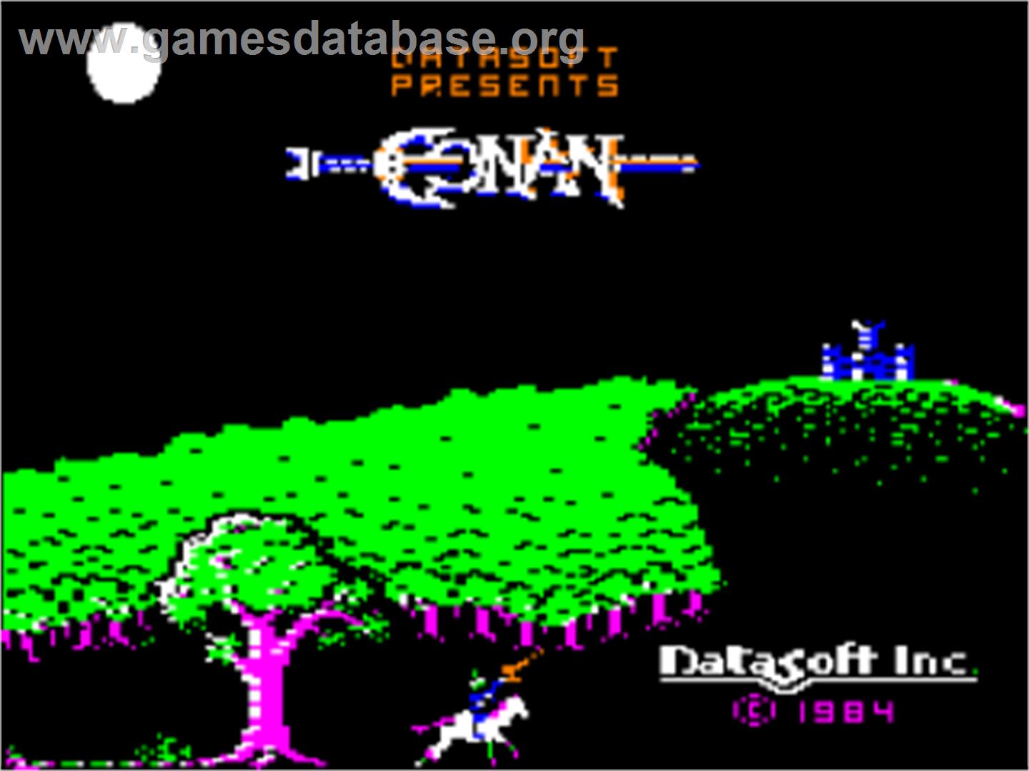 Conan - Apple II - Artwork - Title Screen