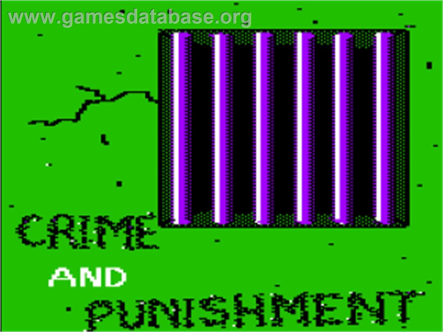 Crime And Punishment - Apple II - Artwork - Title Screen