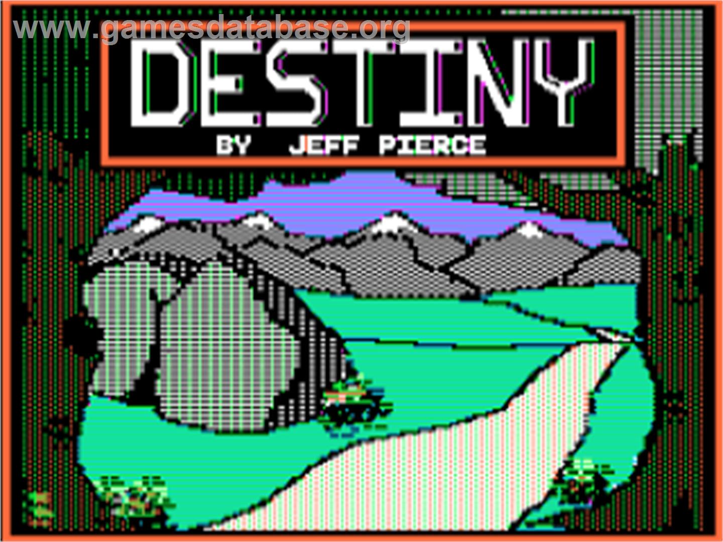 Destiny - Apple II - Artwork - Title Screen