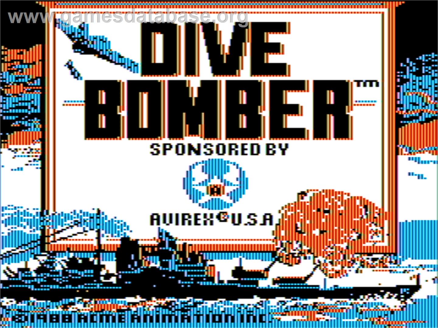 Dive Bomber - Apple II - Artwork - Title Screen