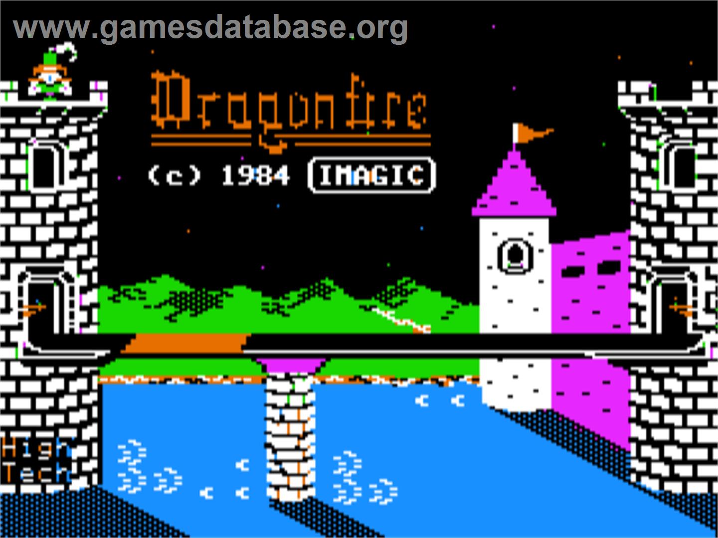Dragonfire - Apple II - Artwork - Title Screen