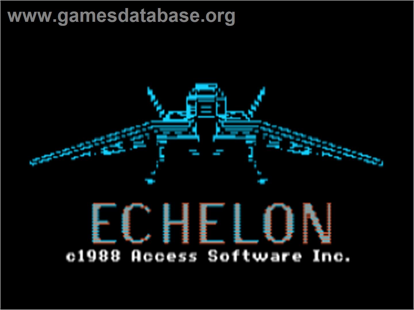 Echelon - Apple II - Artwork - Title Screen