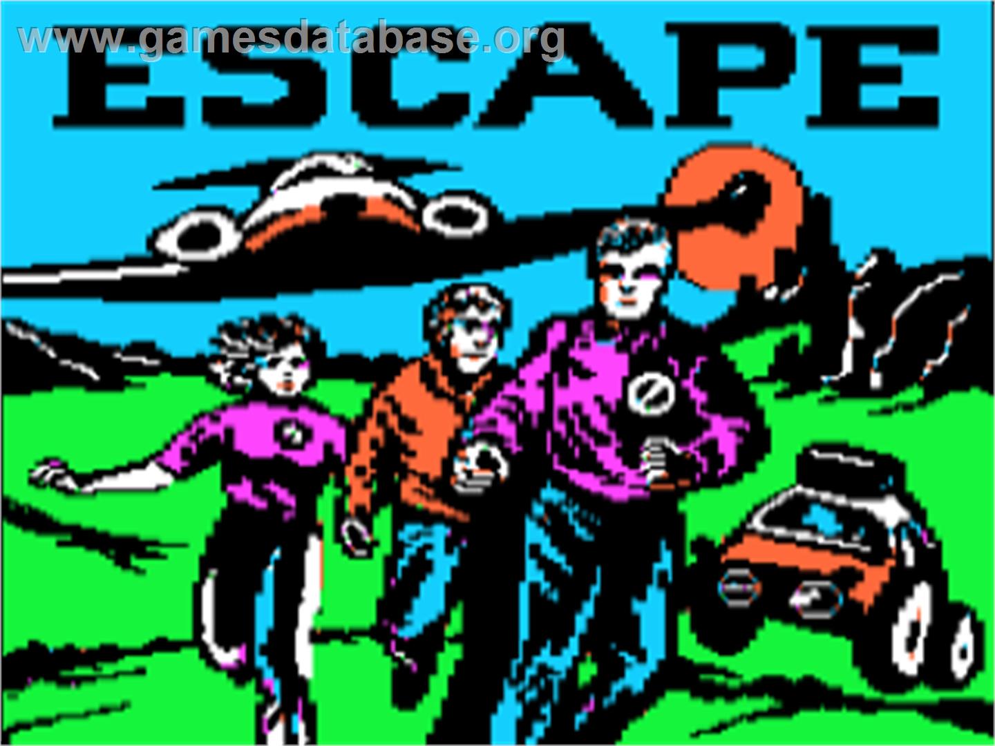 Escape - Apple II - Artwork - Title Screen