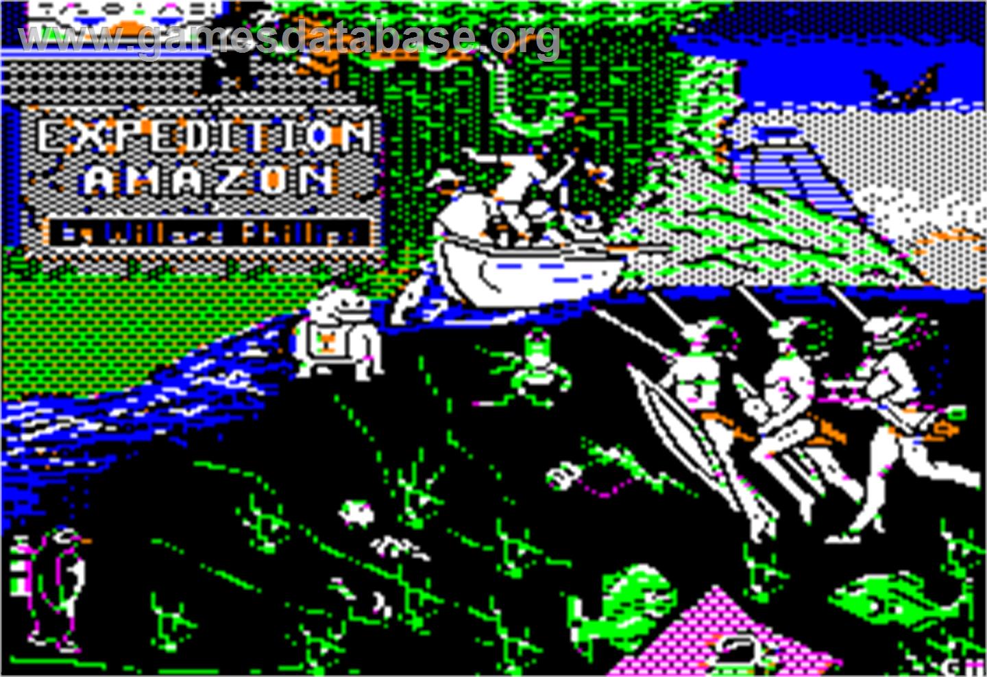 Expedition Amazon - Apple II - Artwork - Title Screen