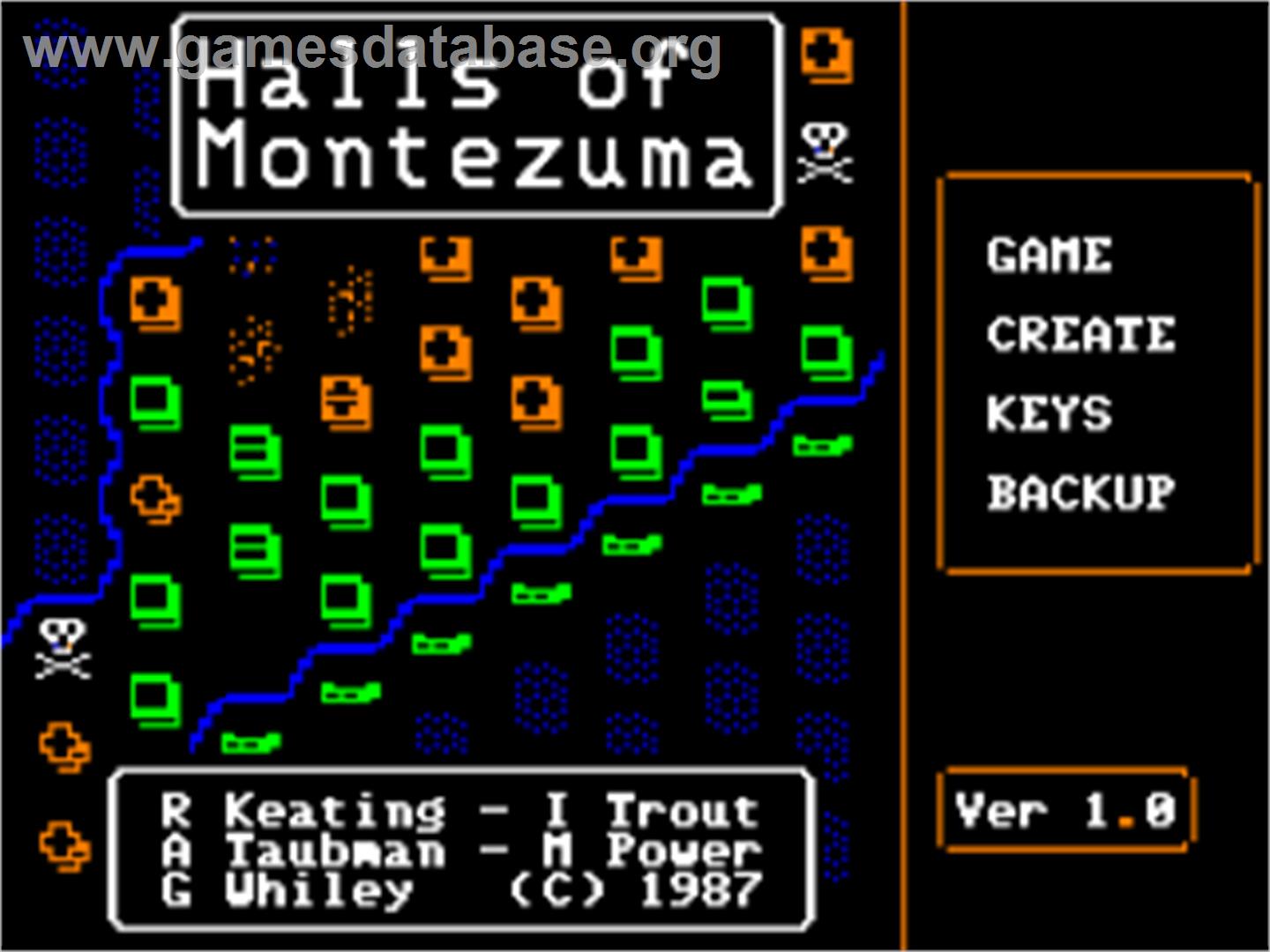 Halls of Montezuma: A Battle History of the United States Marine Corps - Apple II - Artwork - Title Screen