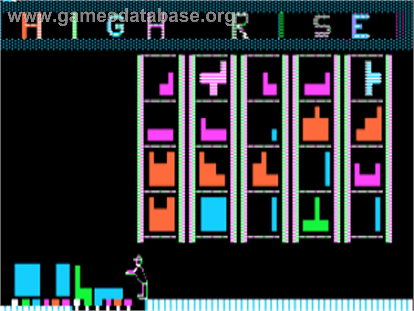 High Rise - Apple II - Artwork - Title Screen