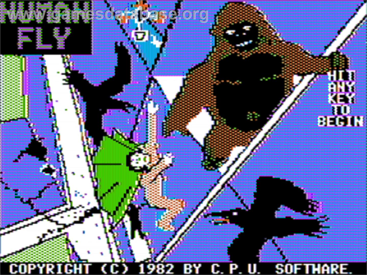 Human Fly - Apple II - Artwork - Title Screen