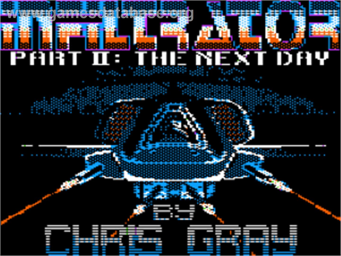 Infiltrator 2 - Apple II - Artwork - Title Screen