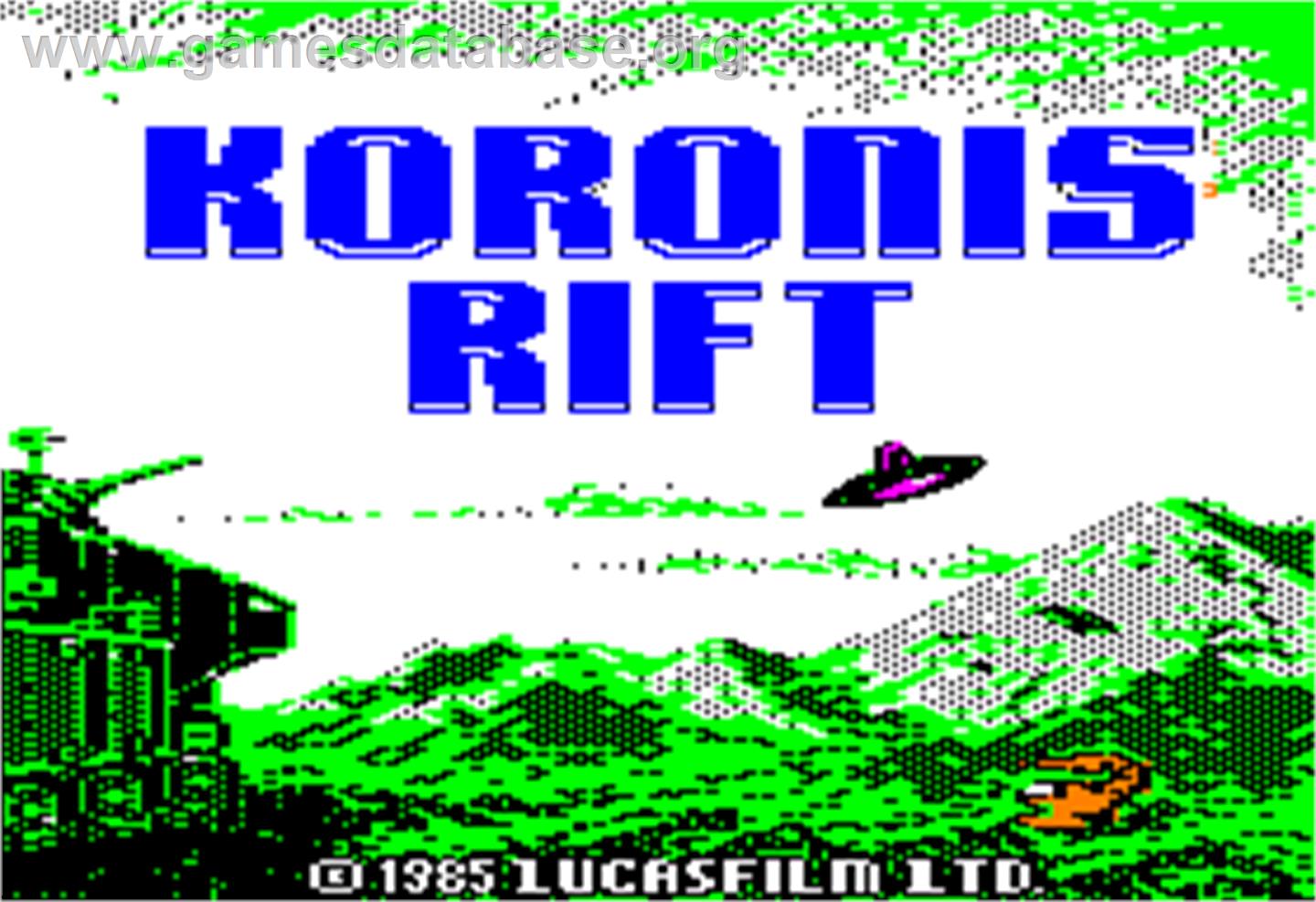Koronis Rift - Apple II - Artwork - Title Screen