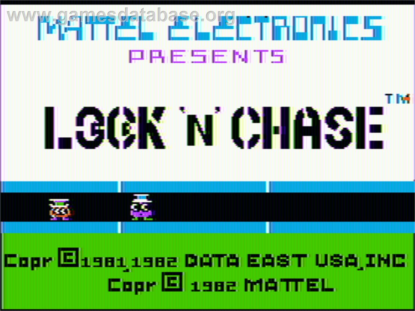 Lock 'n' Chase - Apple II - Artwork - Title Screen