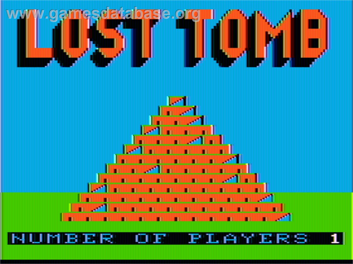 Lost Tomb - Apple II - Artwork - Title Screen