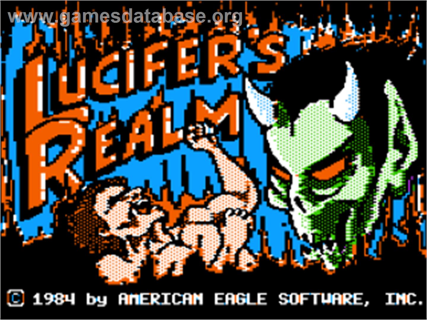 Lucifer's Realm - Apple II - Artwork - Title Screen