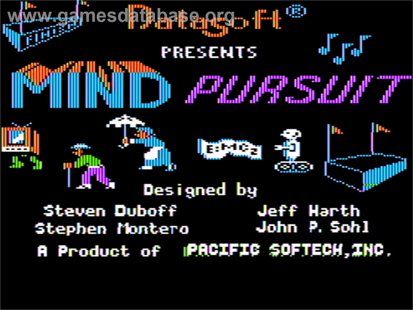 Mind Pursuit - Apple II - Artwork - Title Screen