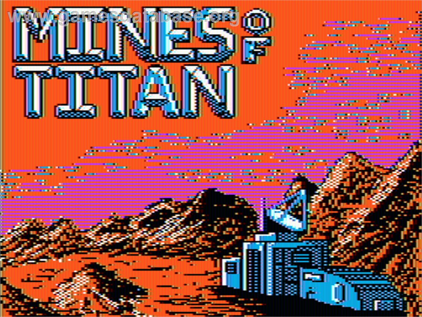 Mines Of Titan - Apple II - Artwork - Title Screen