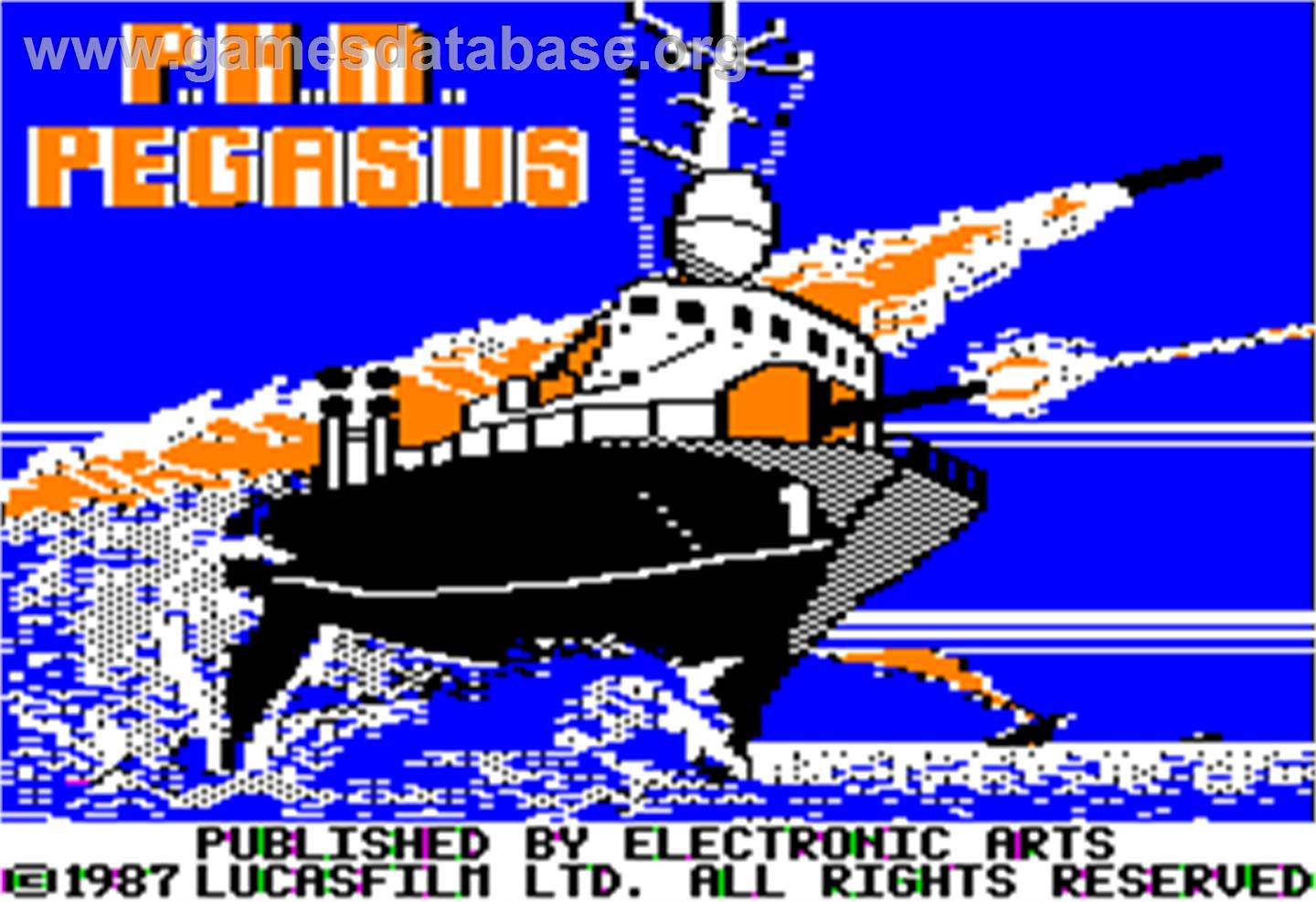 PHM Pegasus - Apple II - Artwork - Title Screen