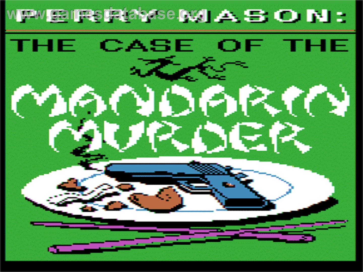 Perry Mason: The Case of the Mandarin Murder - Apple II - Artwork - Title Screen