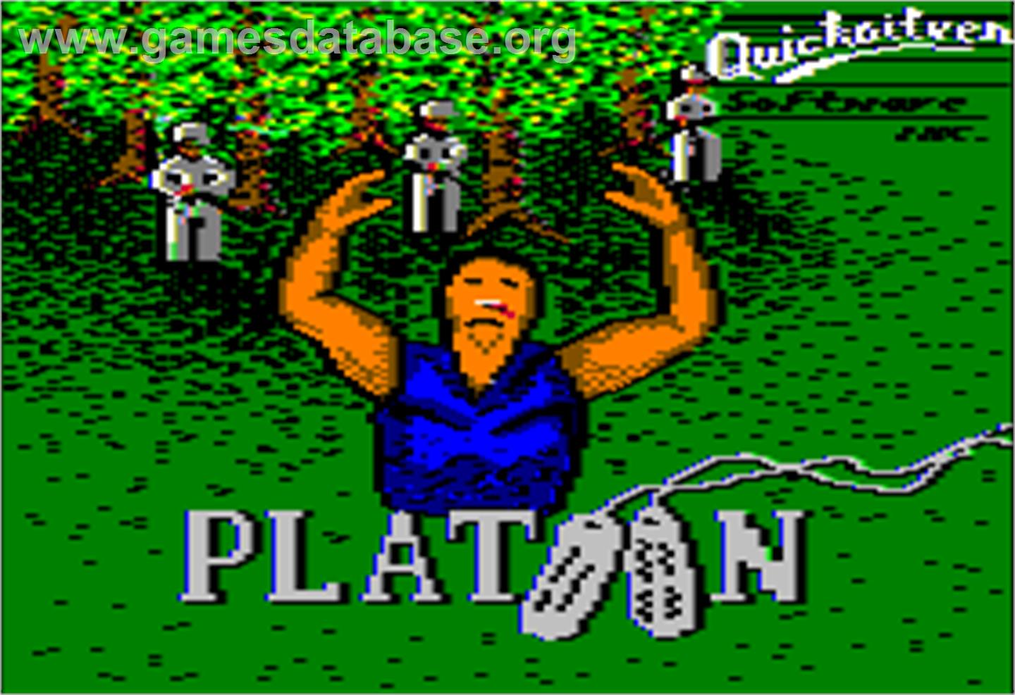 Platoon - Apple II - Artwork - Title Screen