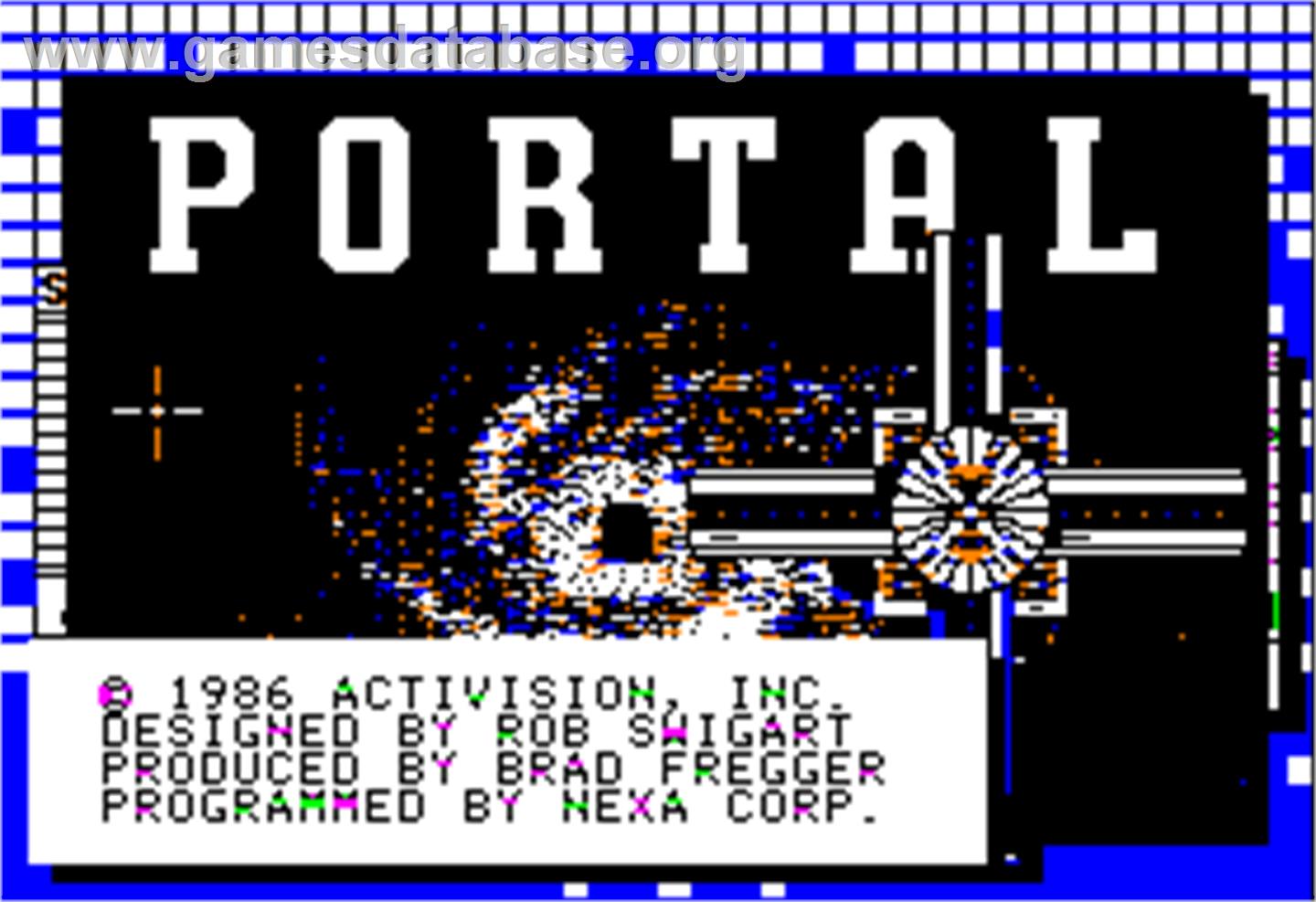 Portal - Apple II - Artwork - Title Screen