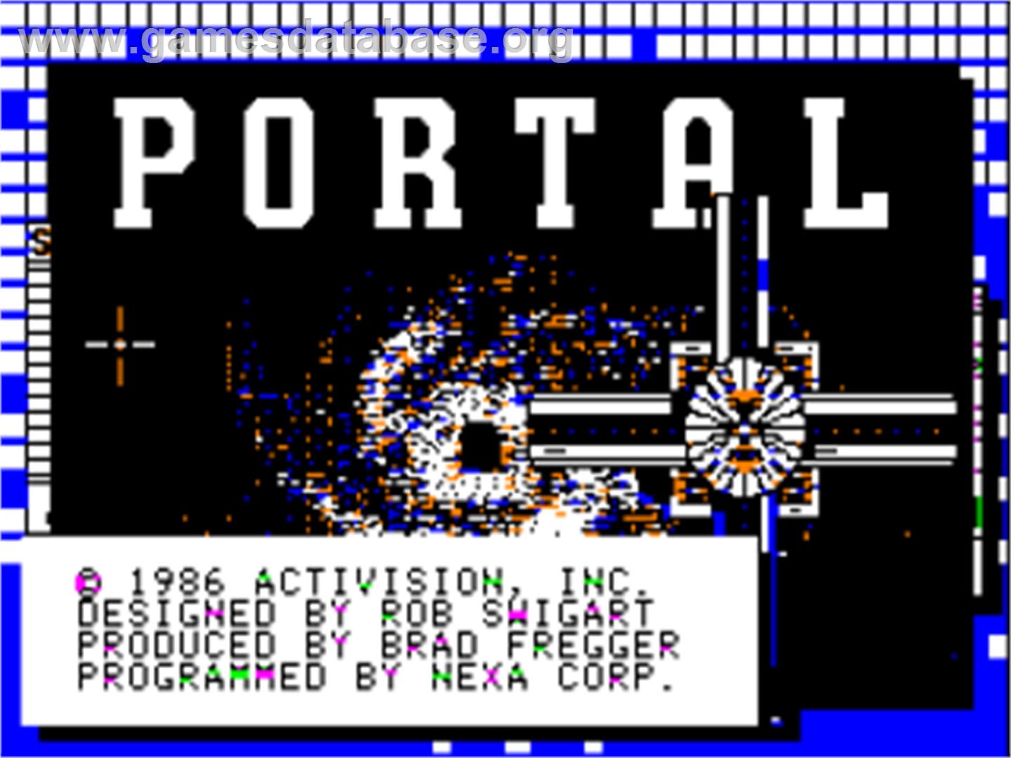 Portal - Apple II - Artwork - Title Screen