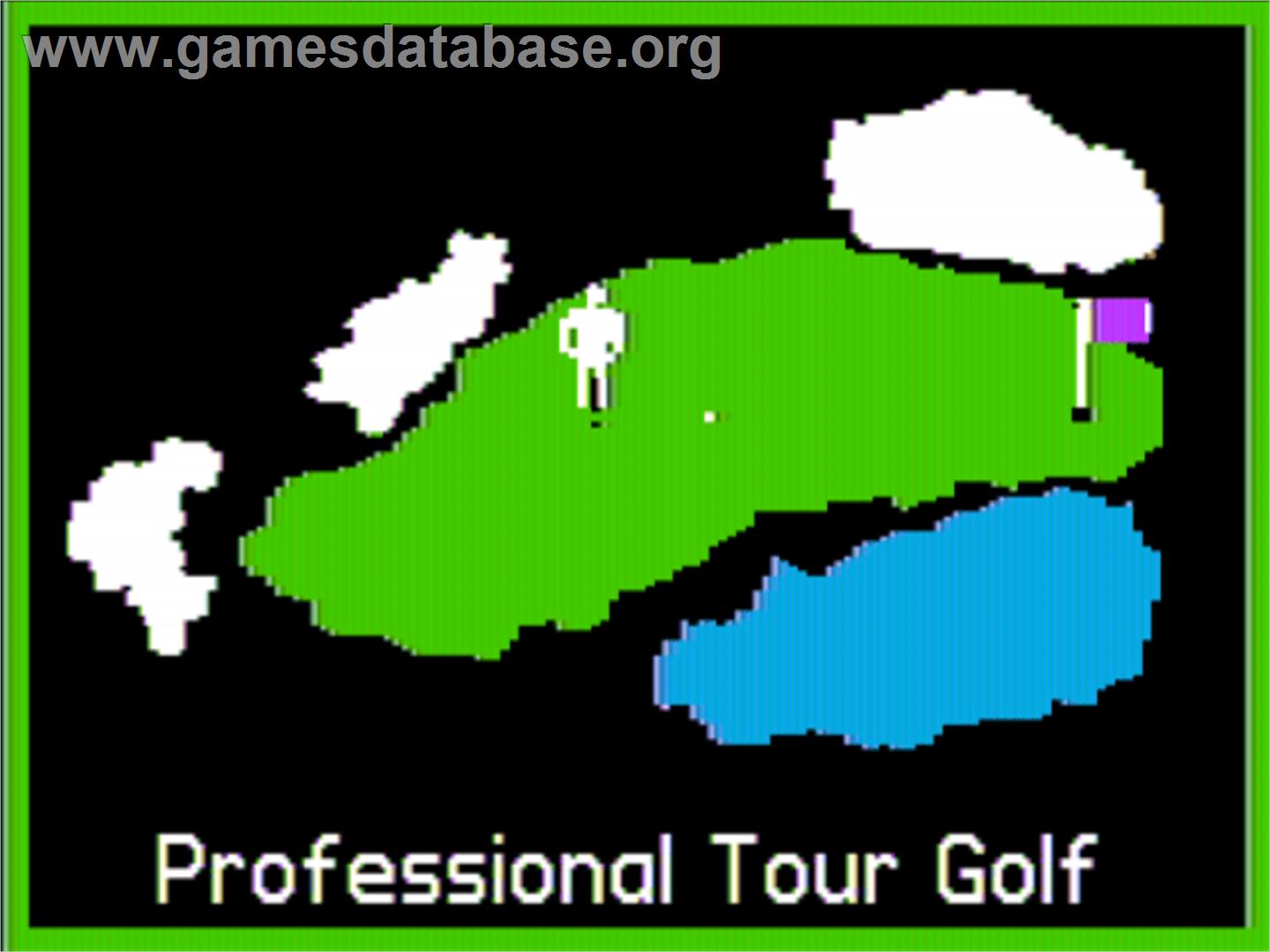 Professional Tour Golf - Apple II - Artwork - Title Screen