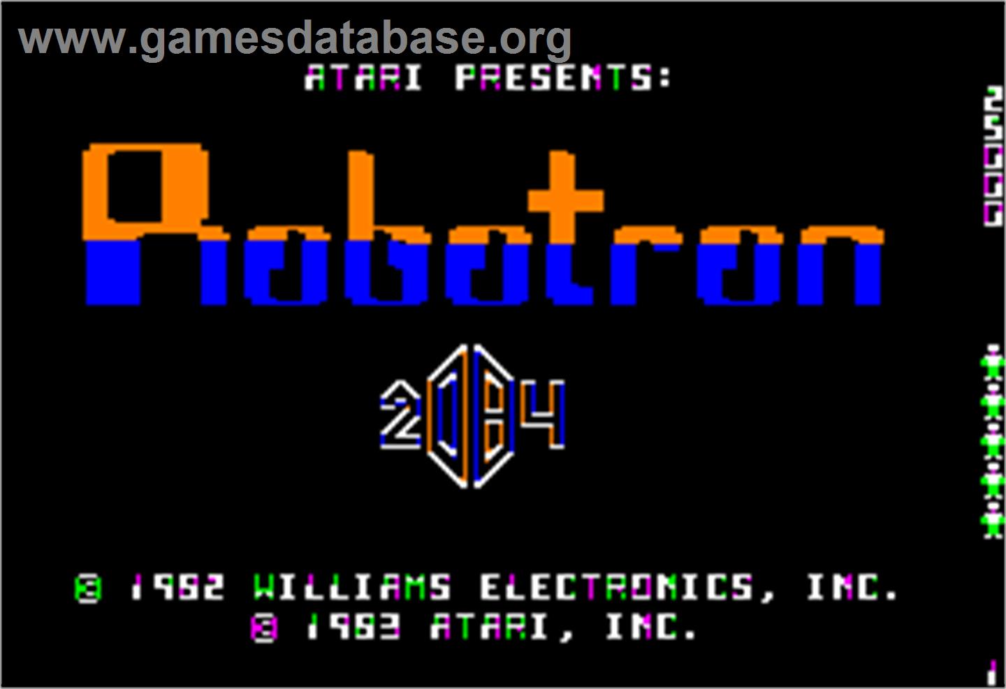 Robotron - Apple II - Artwork - Title Screen