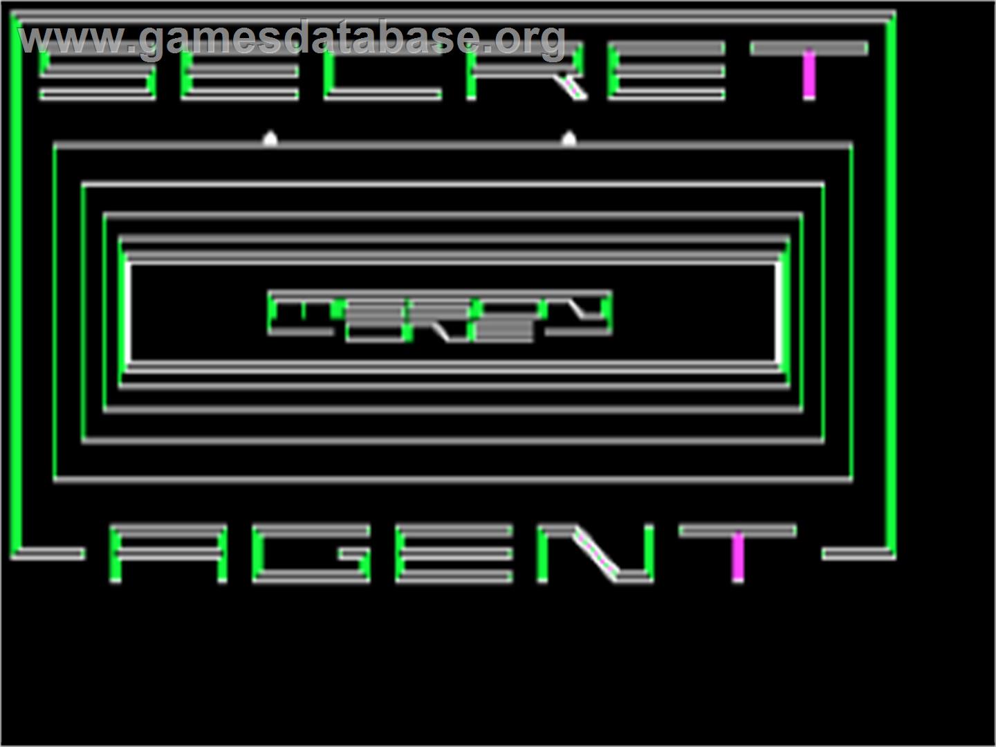Secret Agent - Mission One - Apple II - Artwork - Title Screen