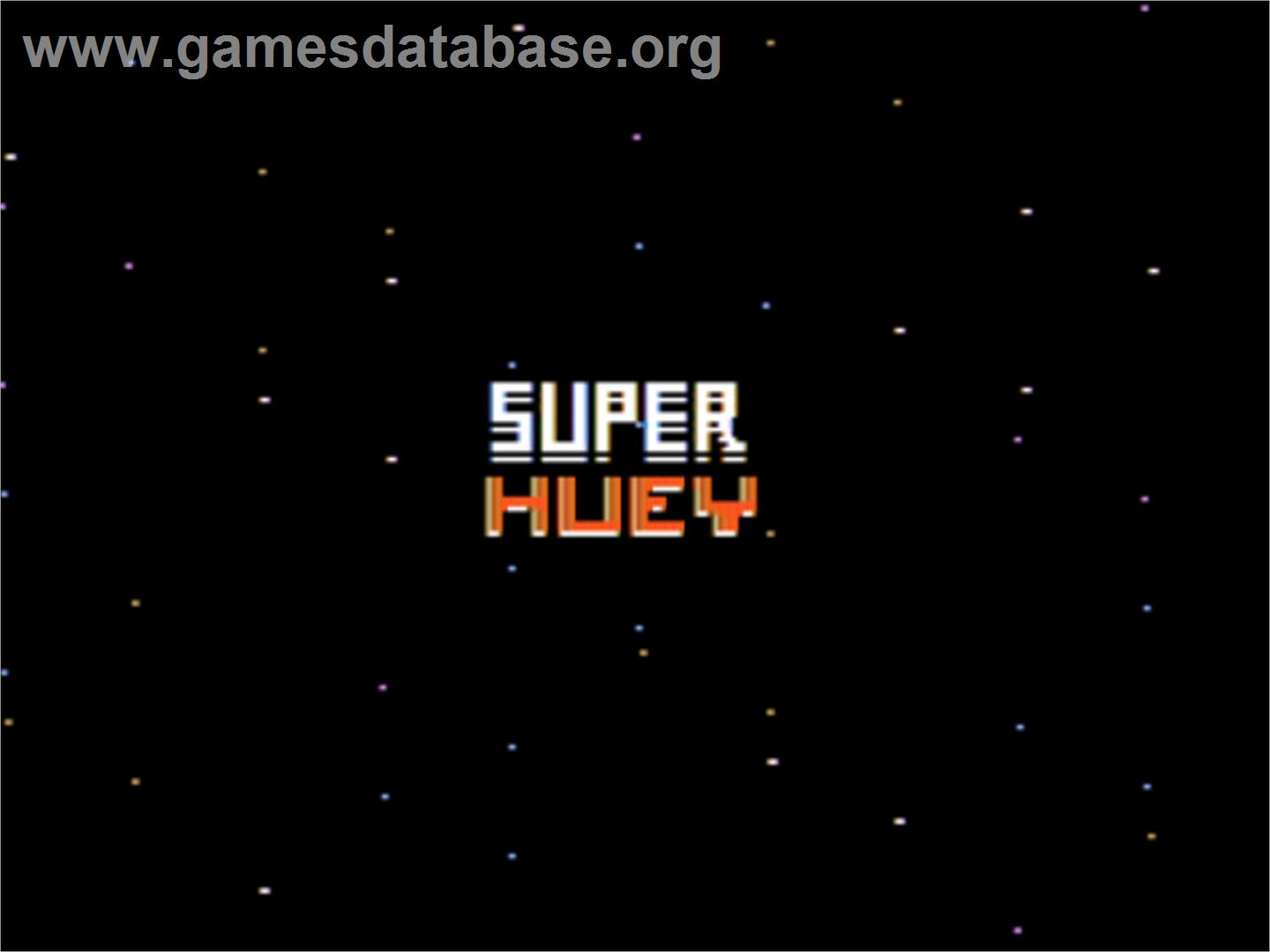 Super Huey UH-IX - Apple II - Artwork - Title Screen
