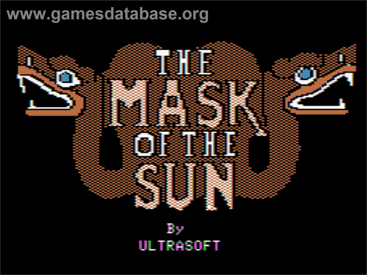 The Mask of the Sun - Apple II - Artwork - Title Screen