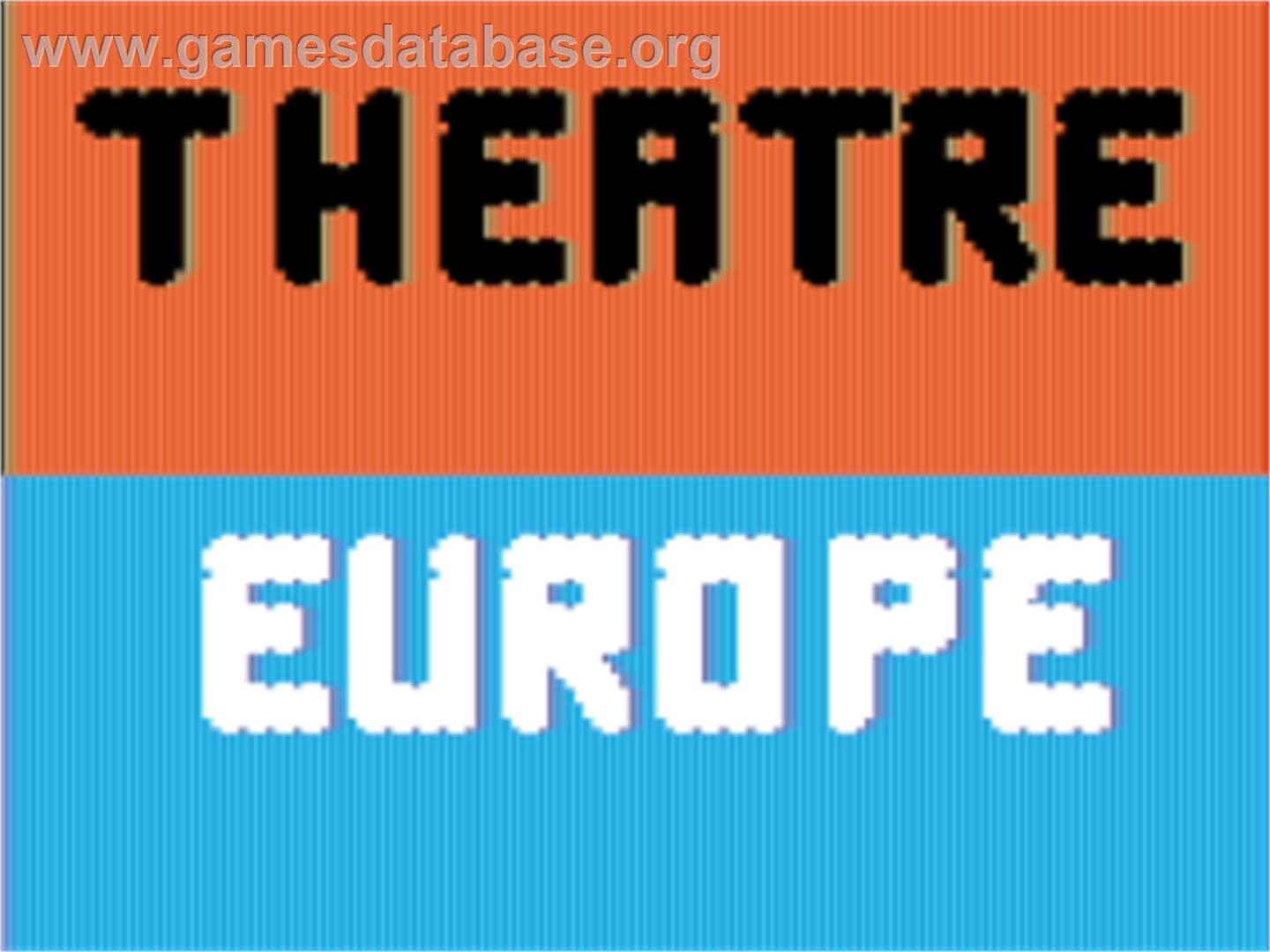 Theatre Europe - Apple II - Artwork - Title Screen