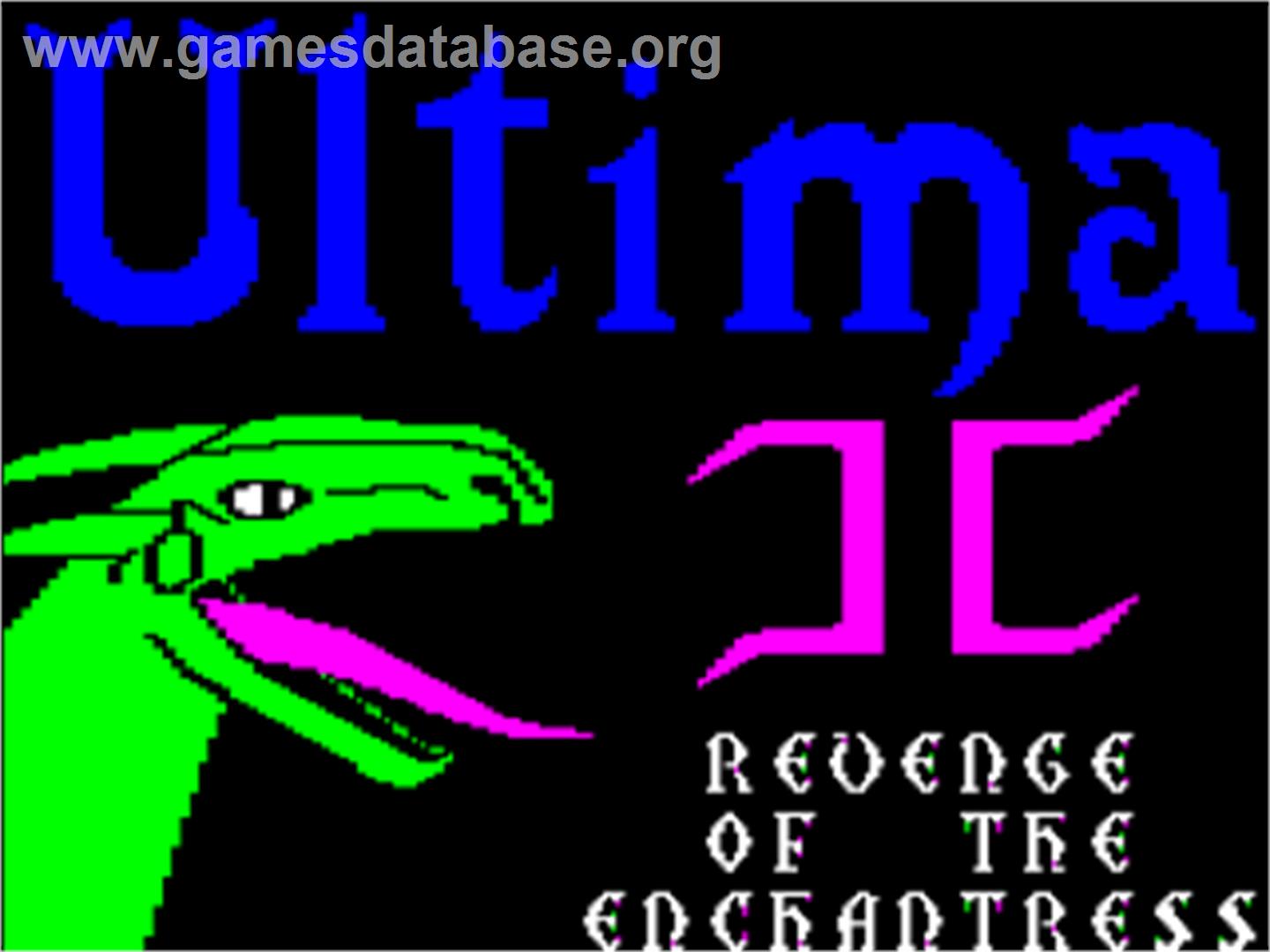 Ultima 2 - Revenge Of The Enchantress - Apple II - Artwork - Title Screen