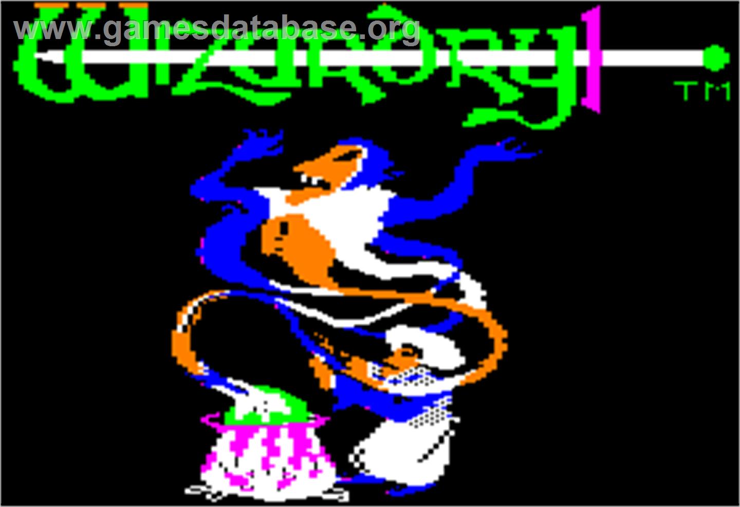 Wizardry: Proving Grounds of the Mad Overlord - Apple II - Artwork - Title Screen