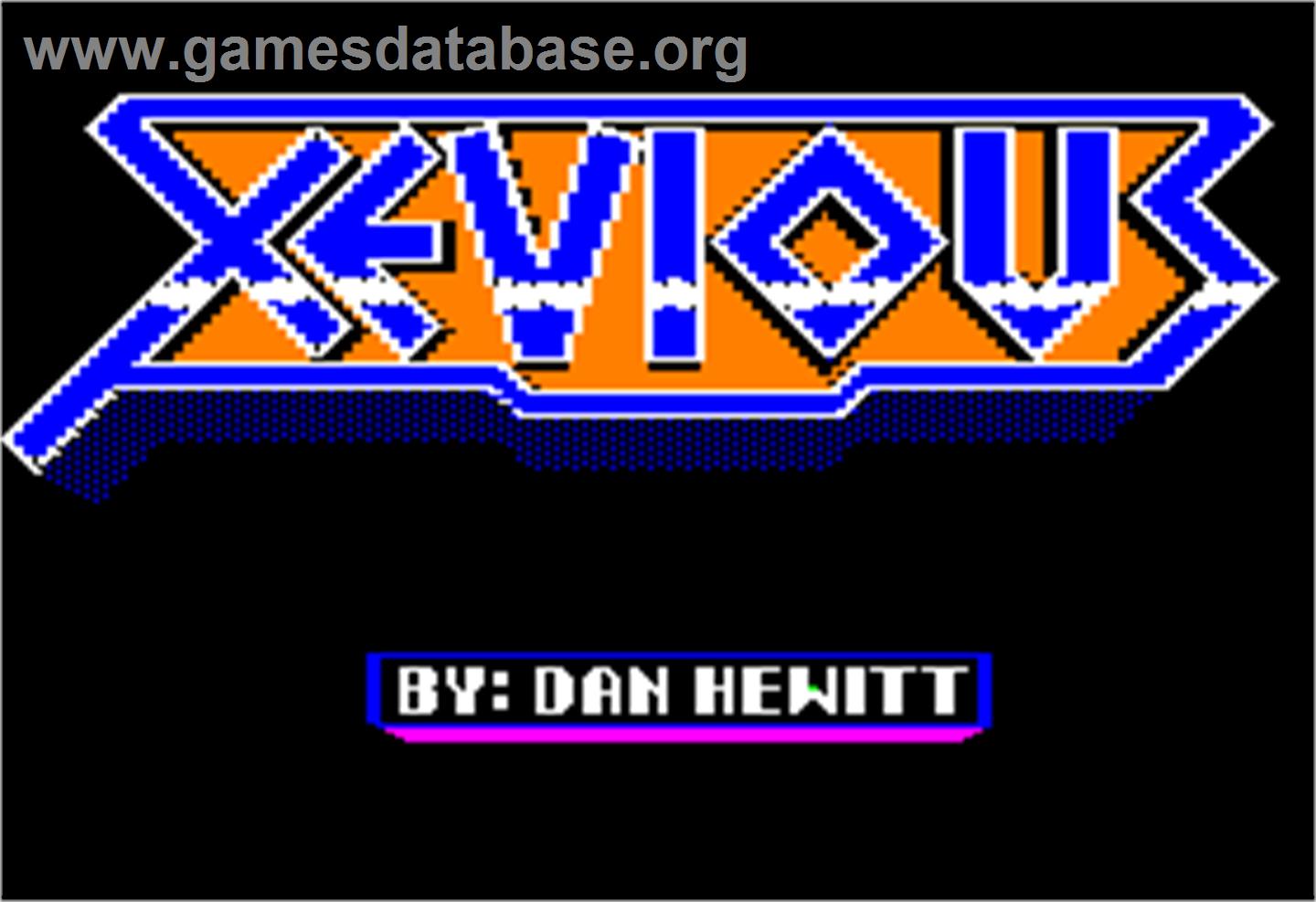 Xevious - Apple II - Artwork - Title Screen