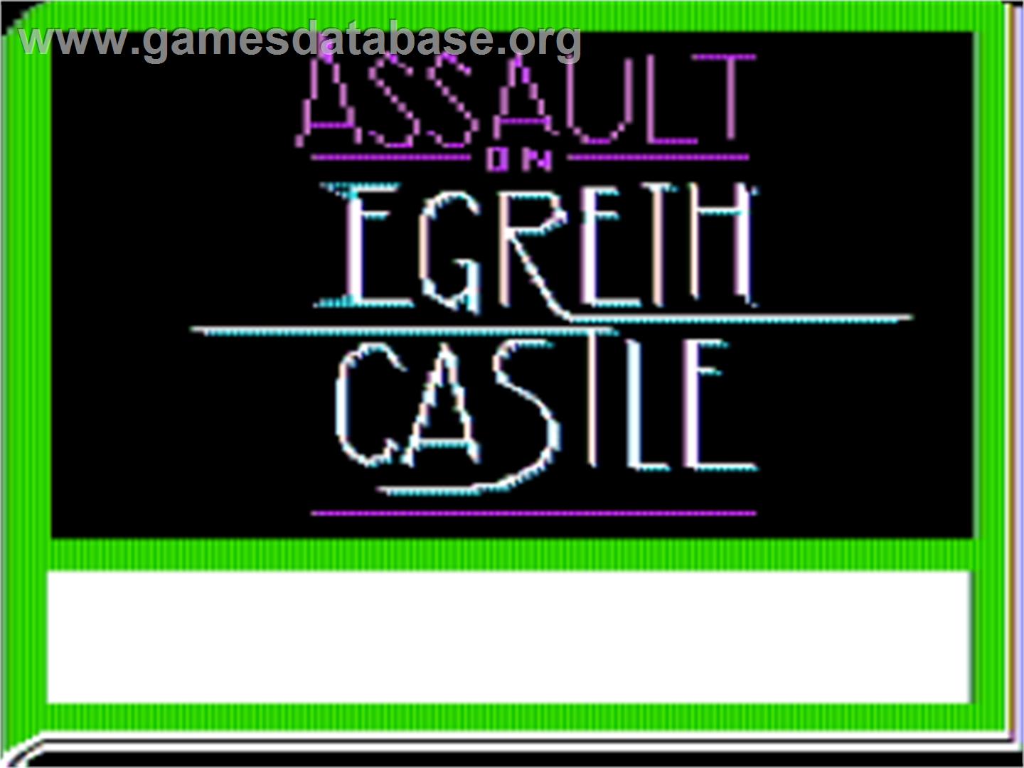 ZorkQuest - Assault on Egreth Castle - Apple II - Artwork - Title Screen