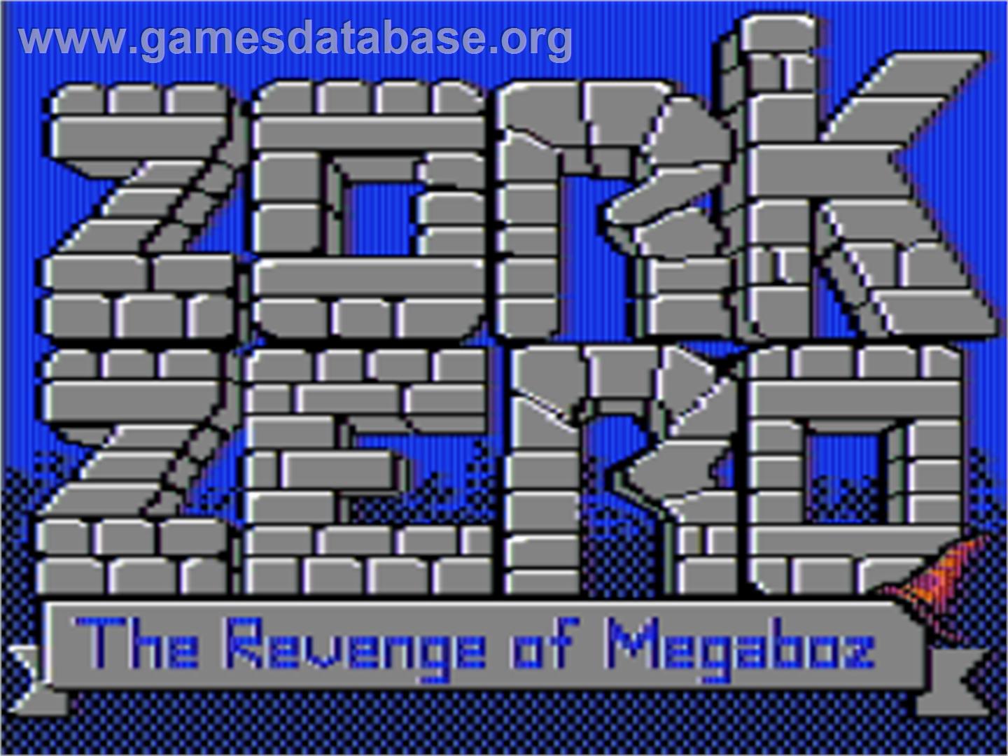 Zork Trilogy - Apple II - Artwork - Title Screen