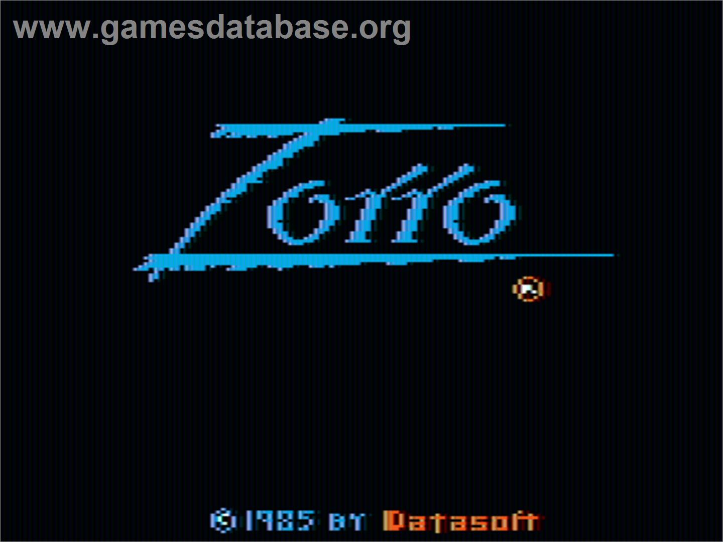 Zorro - Apple II - Artwork - Title Screen