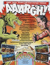 Advert for Aaargh on the Arcade.