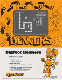Advert for Bigfoot Bonkers on the Arcade.
