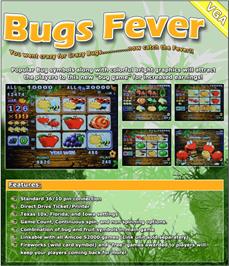 Advert for Bugs Fever on the Arcade.