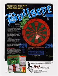 Advert for Bulls Eye Darts on the Arcade.