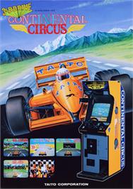 Advert for Continental Circus on the Arcade.