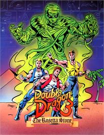 Advert for Double Dragon 3: The Rosetta Stone on the Arcade.