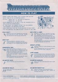 Advert for Go For the Gold on the Mattel Intellivision.