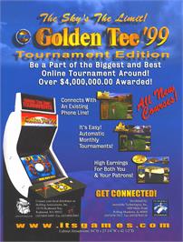 Advert for Golden Tee '99 Tournament on the Arcade.