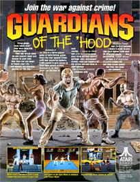 Advert for Guardians of the 'Hood on the Arcade.