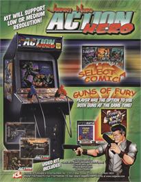 Advert for Johnny Nero Action Hero on the Arcade.