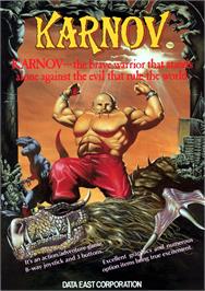 Advert for Karnov on the Microsoft DOS.