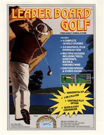 Advert for Leader Board Golf on the Arcade.