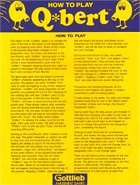 Advert for Mello Yello Q*bert on the Arcade.