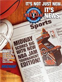 Advert for NBA Jam TE on the Sega 32X.