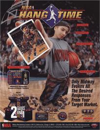 Advert for NBA Maximum Hangtime on the Arcade.